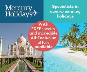 Mercury Holidays Banner - Top10TravelAgents.com