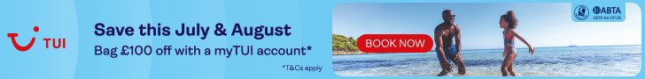 TUI July & August Holidays Save £100 | Top10TravelAgents.com